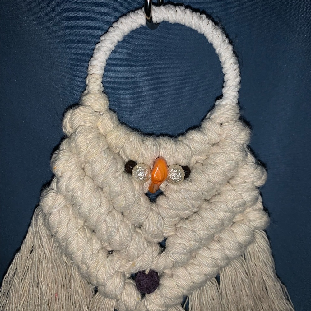 🚫SOLD Handmade Macrame 8.5” - Picture 2 of 3